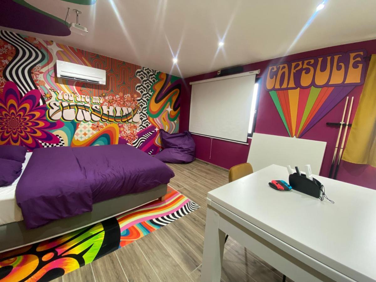 Capsule Groovy-Jacuzzi-Sauna-Billard-Netflix- Nintendo Switch & Jeux Mons Exteriör bild